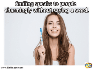 smile with tooth brush