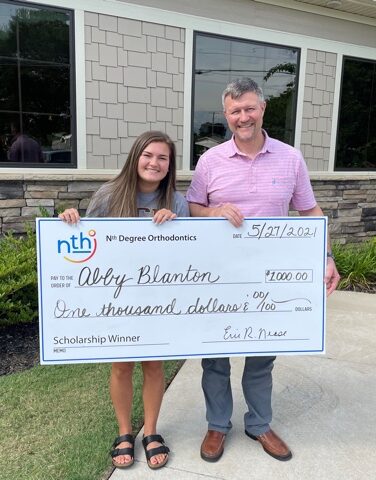 Abby Blanton, Broome High, our Orthodontics Scholarship winner!