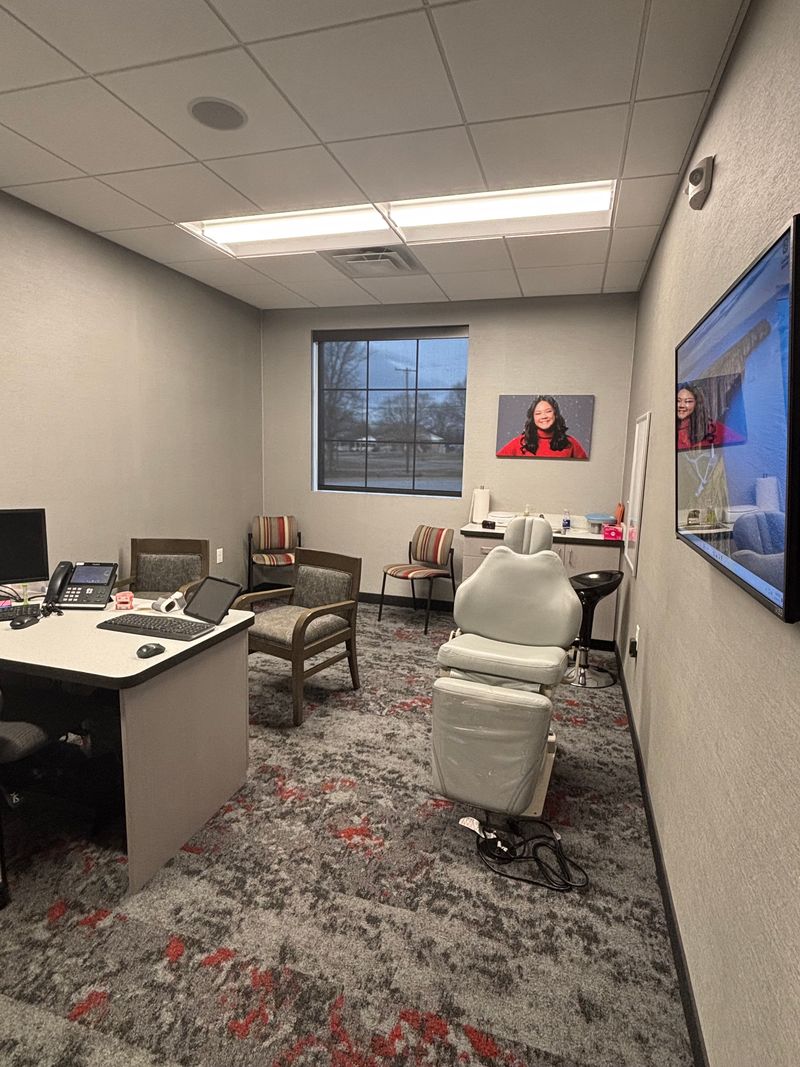 Nth Degree Orthodontics Gaffney office interior with consultation area and dental chair.